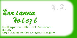 marianna holczl business card